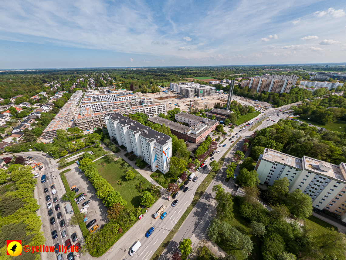09.05.2023 - Baustelle Alexisquartier und Pandion Verde in Neuperlach